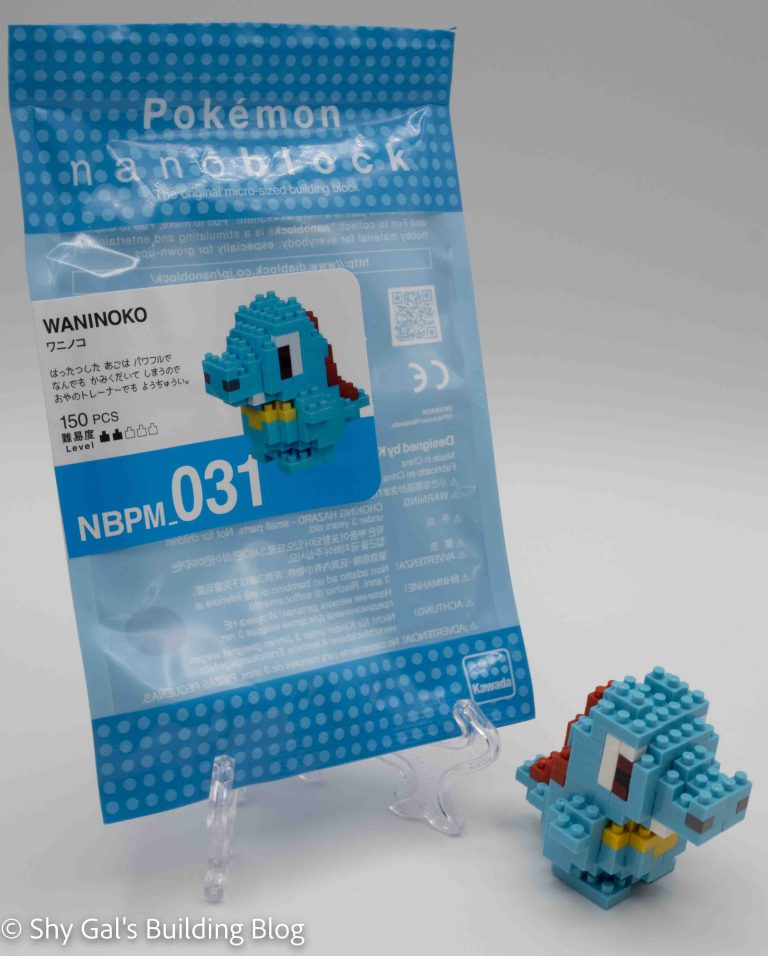 Review of nanoblock Totodile - Shy Gal's Building Blog