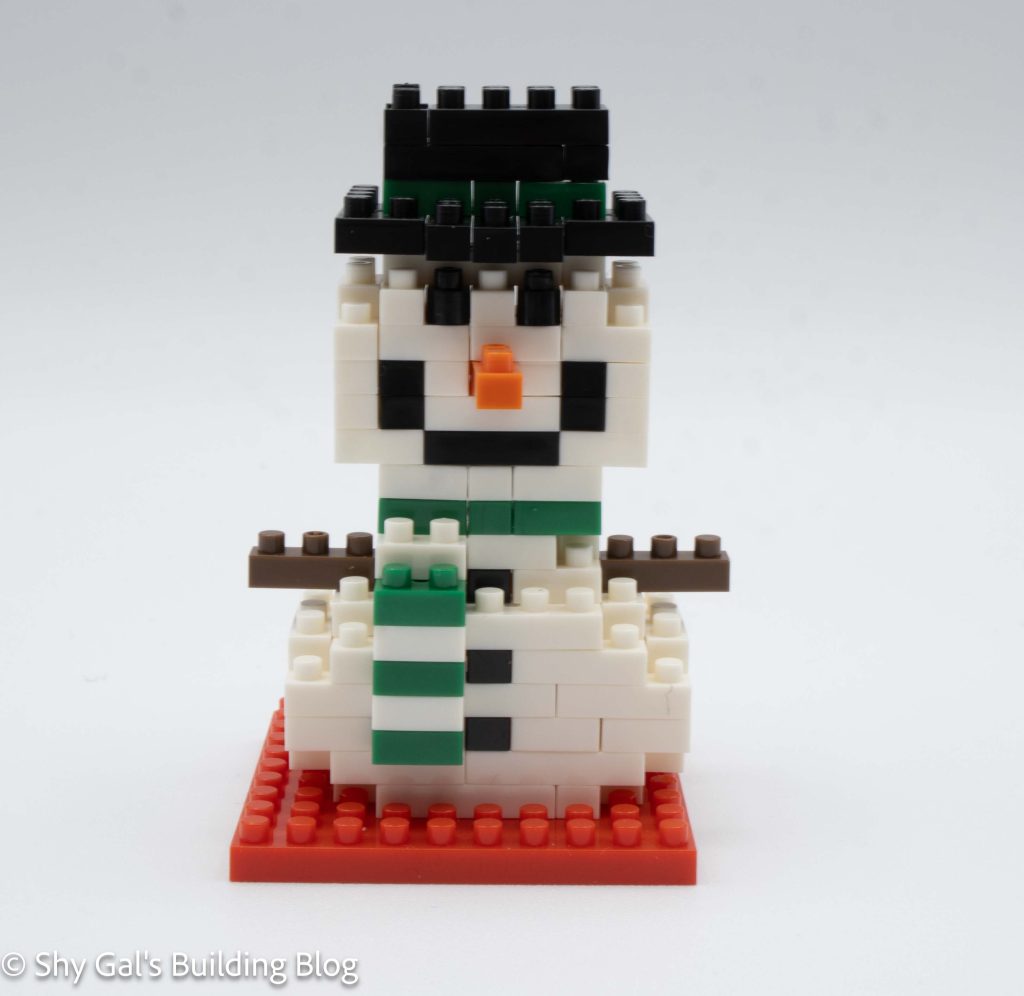 Snowman build front view
