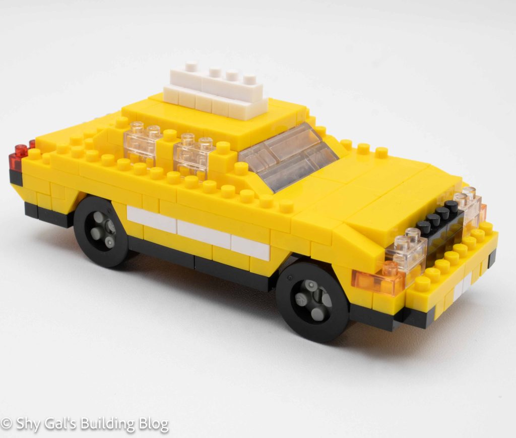 New York Taxi build front 3/4 view