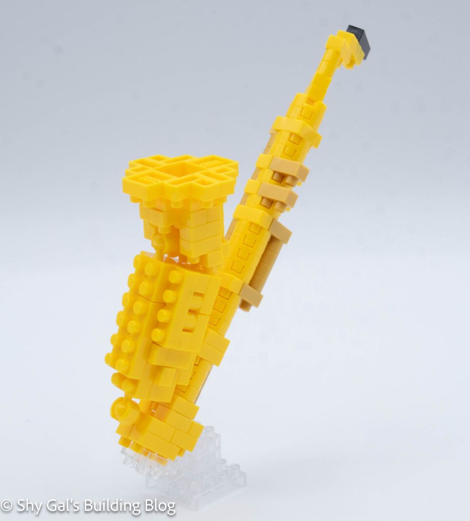Alto Saxophone build front 3/4 view
