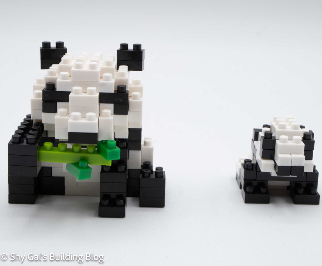 Mother & Baby Giant Panda build front view