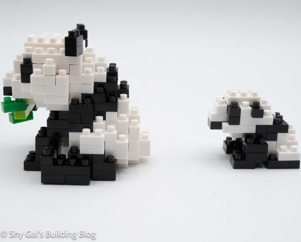 Mother & Baby Giant Panda build side view