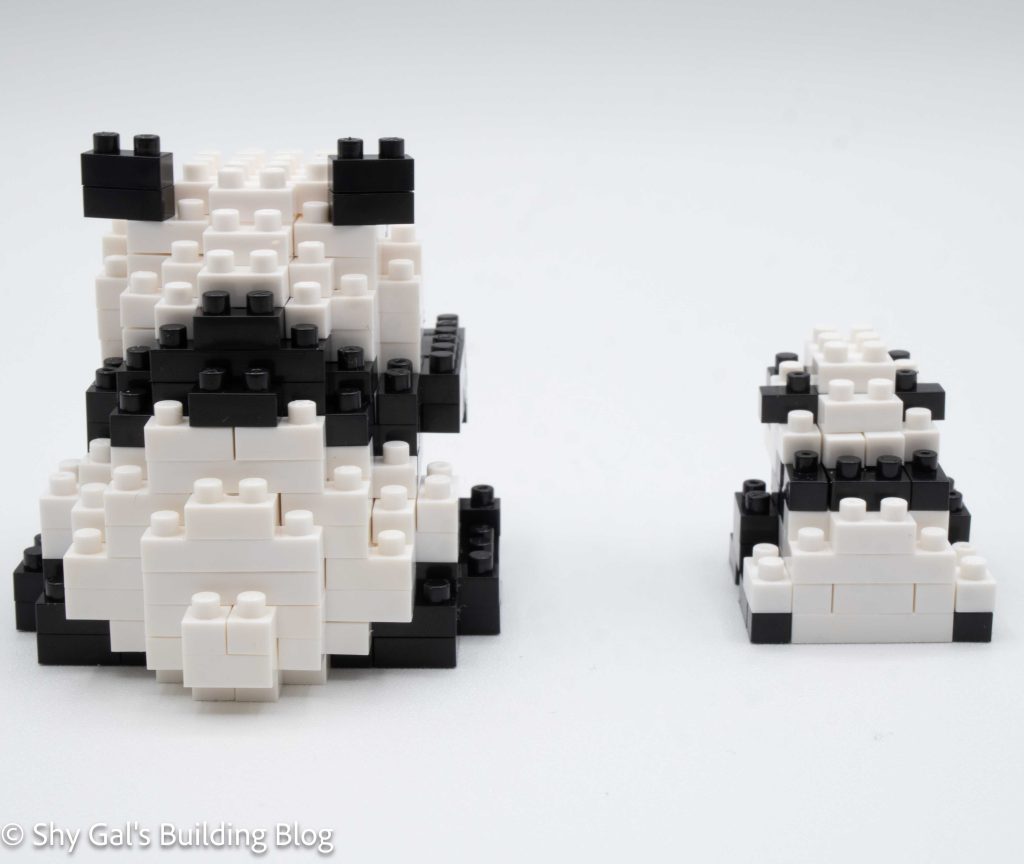 Mother & Baby Giant Panda build back view