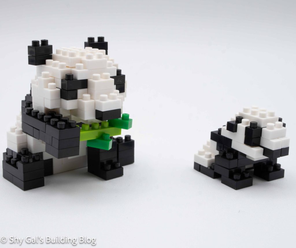 Mother & Baby Giant Panda build front 3/4 view