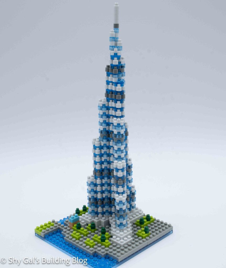 Burj Khalifa build front 3/4 view