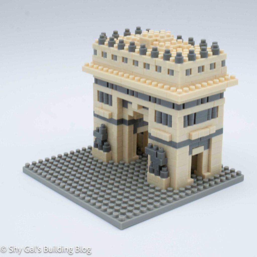 Arc de tiomphe de l'Etoile build front 3/4 view