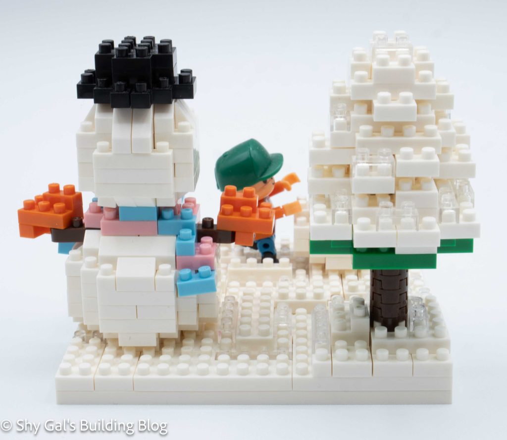 Play in the Snow build back view