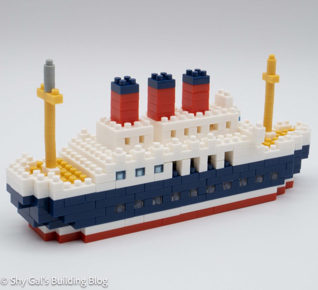 S.S. Columbia build 3/4 view