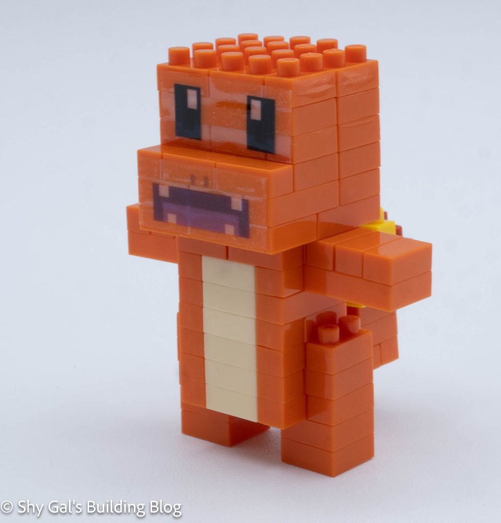Pokemon Quest Charmander build front 3/4 view