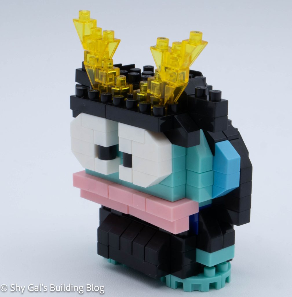 Hangyodon Samurai build front 3/4 view