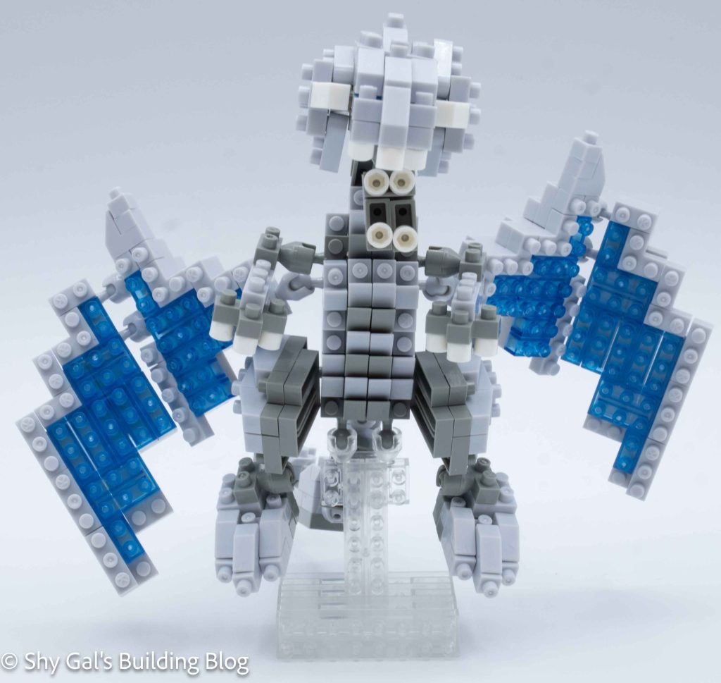 Blue-Eyes White Dragon build front view