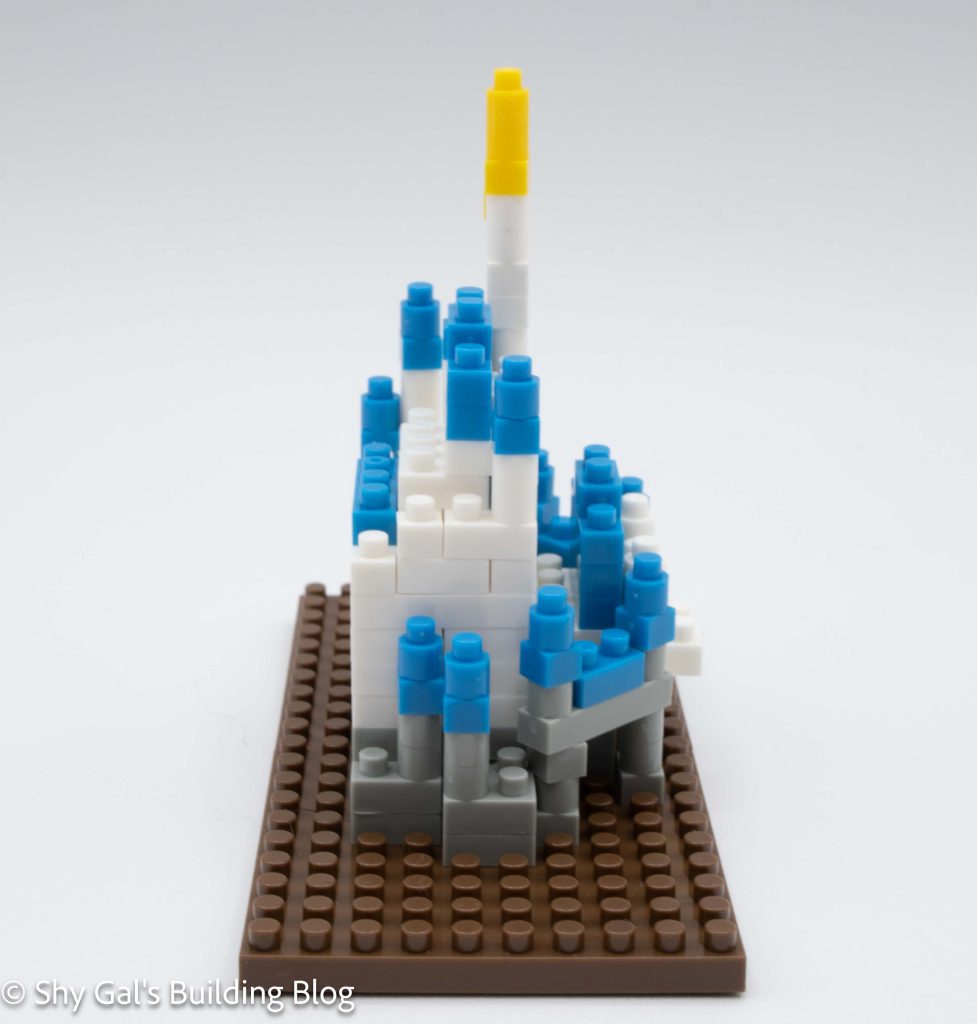 Disneyland Castle Canister build side view