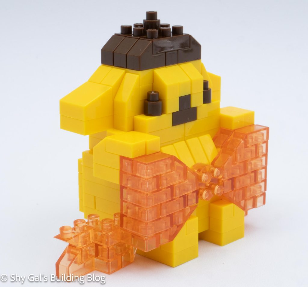 Pompompurin Big Ribbon build front 3/4 view