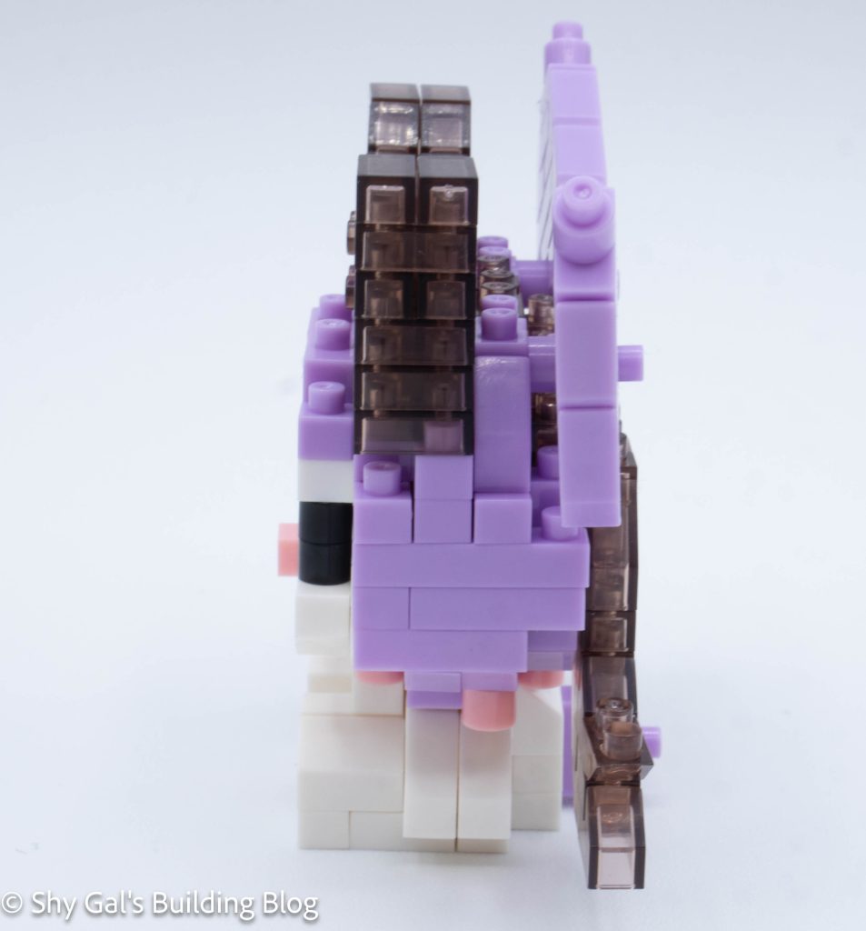 Kuromi Big Ribbon build side view