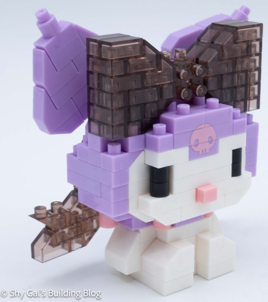 Kuromi Big Ribbon build front 3/4 view