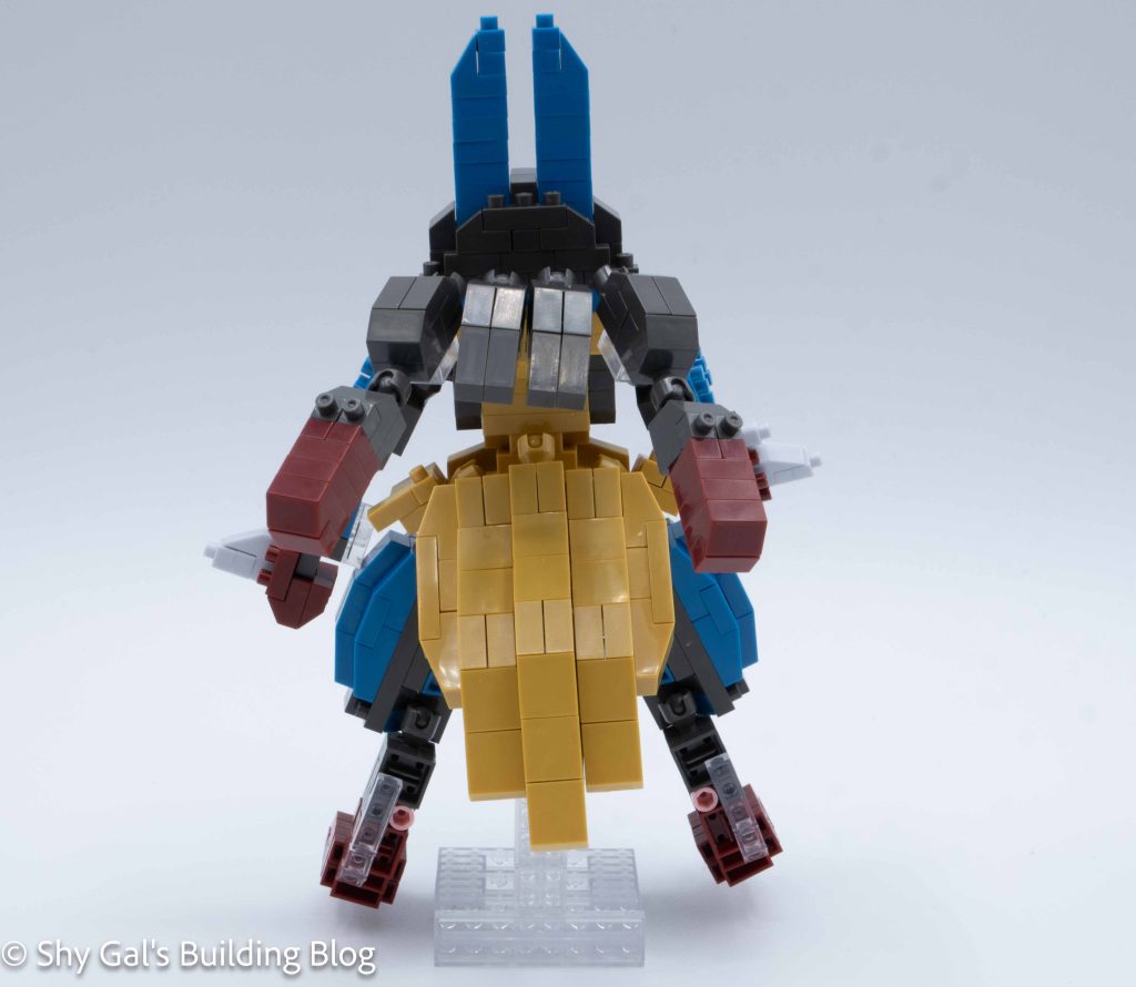 Mega Lucario build back view