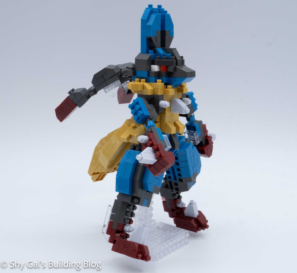 Mega Lucario build front 3/4 view