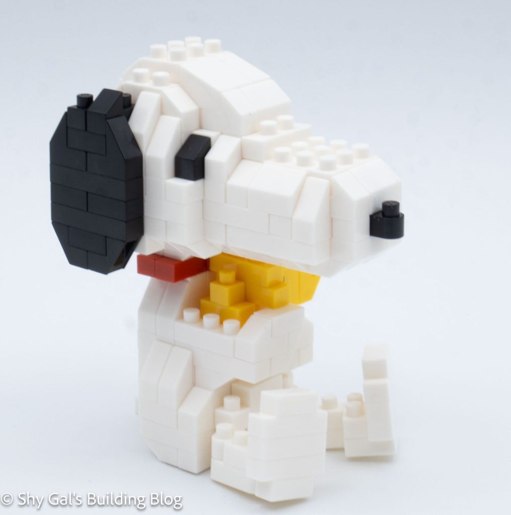 Snoopy build front 3/4 view
