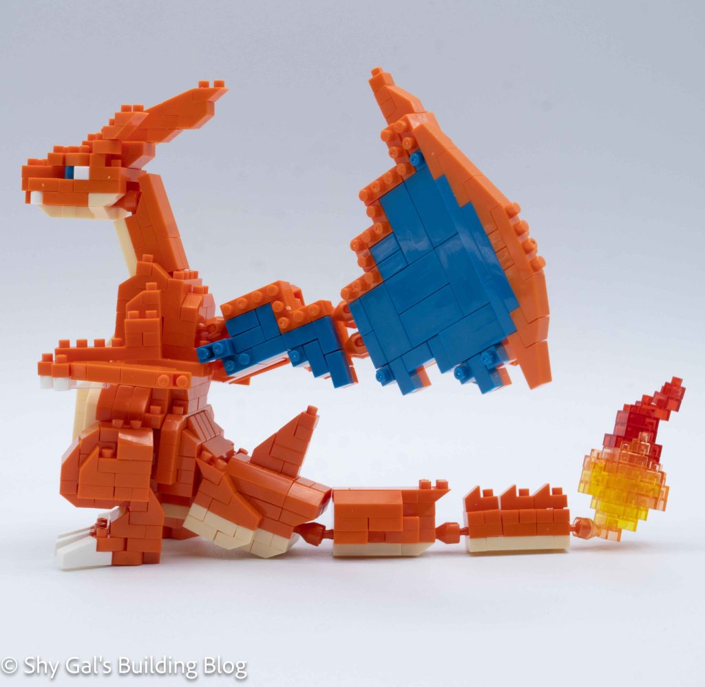 Mega Charizard Y RS build side view