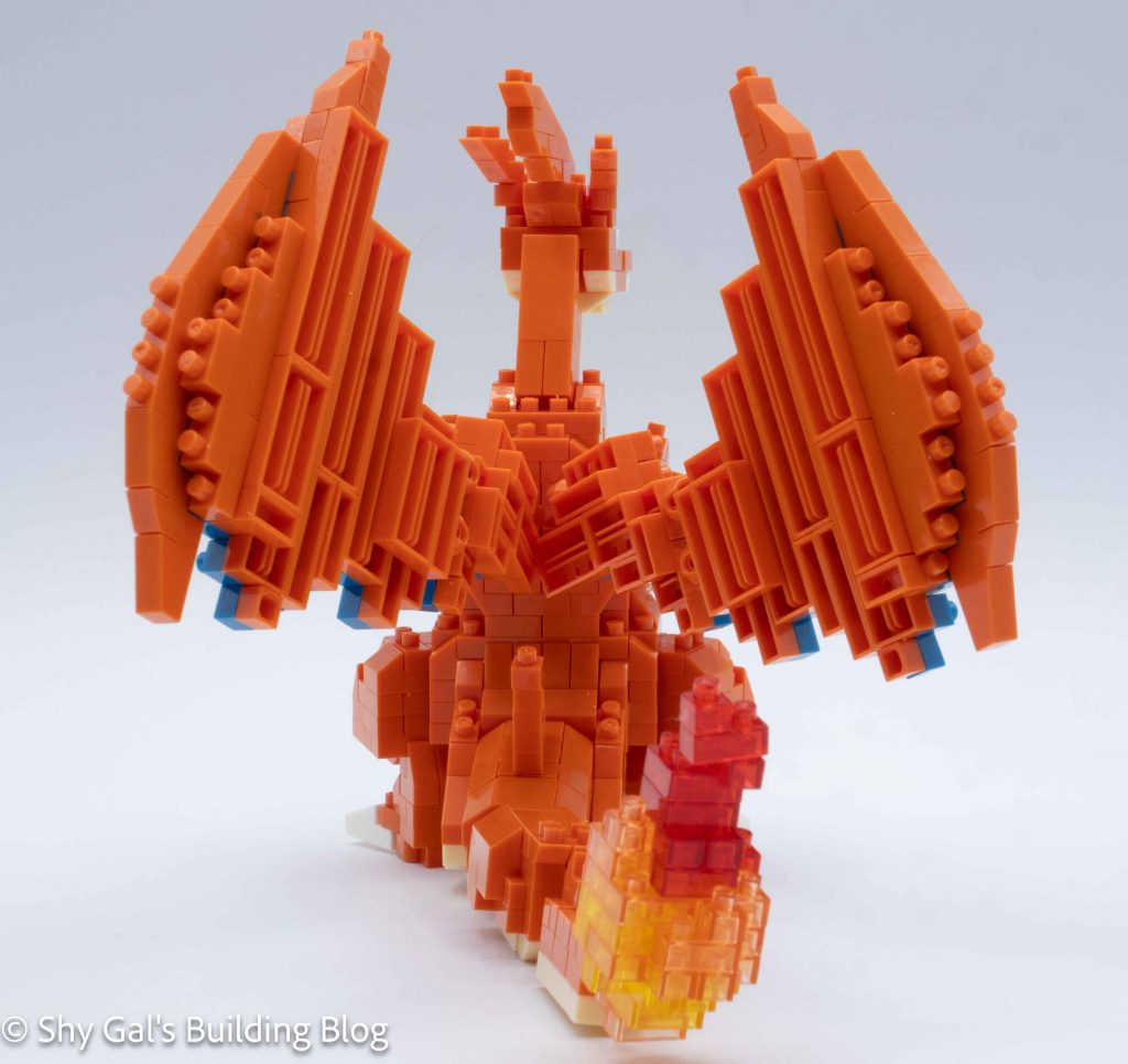 Mega Charizard Y RS build back view
